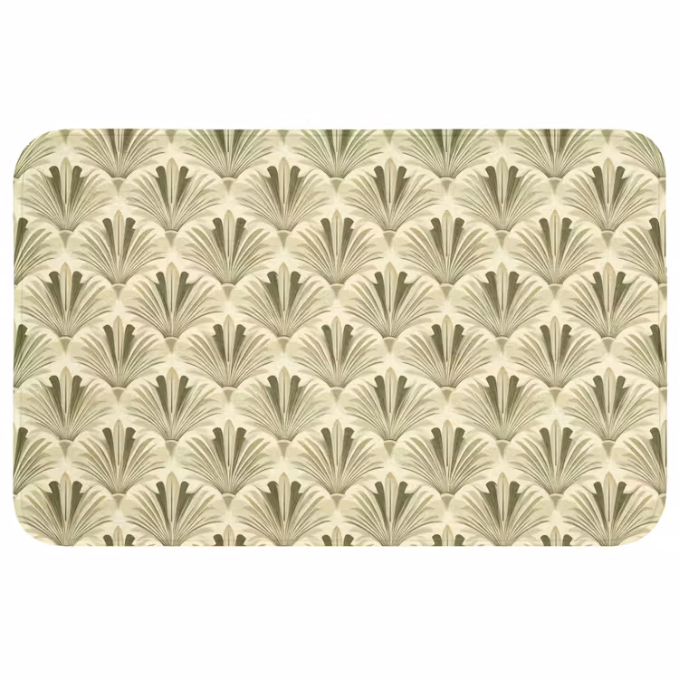 Klassiek - Waaier - Groen WCmat middel 1009 -3d