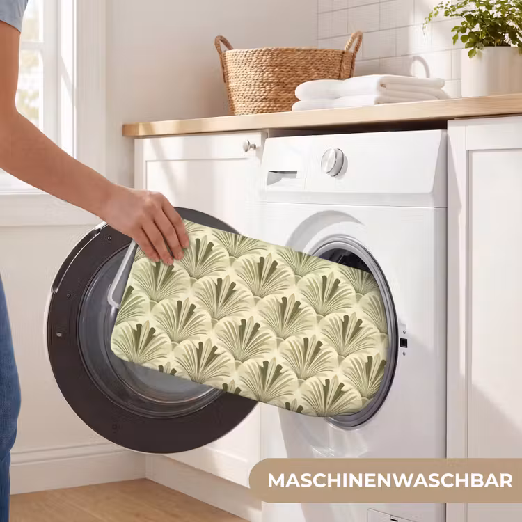 Klassiek - Waaier - Groen WCmat middel 1009 -USP_WasbaarDE