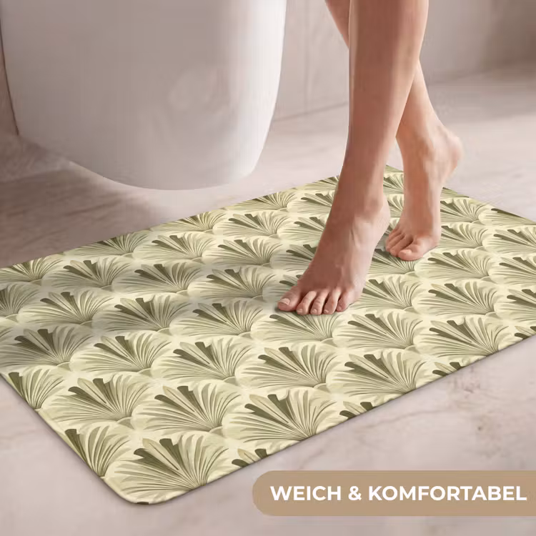Klassiek - Waaier - Groen WCmat middel 1009 -USP_ZachtDE