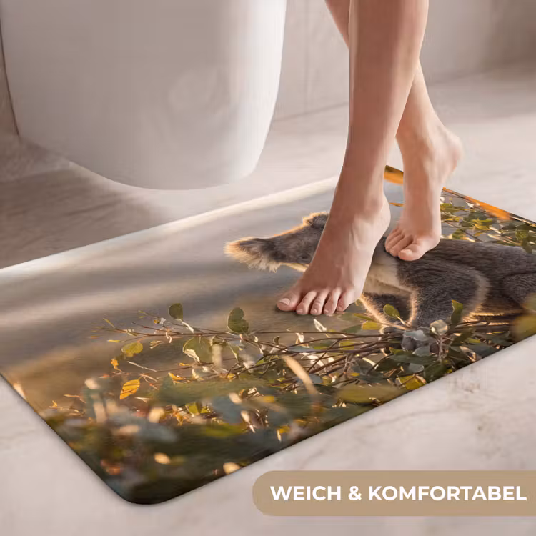 Koala - Bladeren - Ochtendlicht WCmat middel -USP_ZachtDE