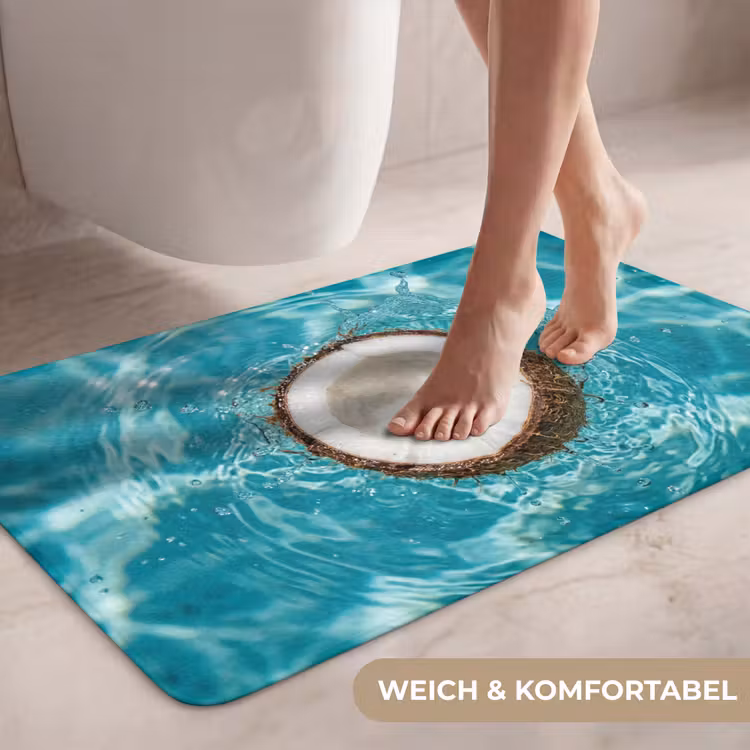 Kokosnoot - Water - Wit WCmat middel -USP_ZachtDE