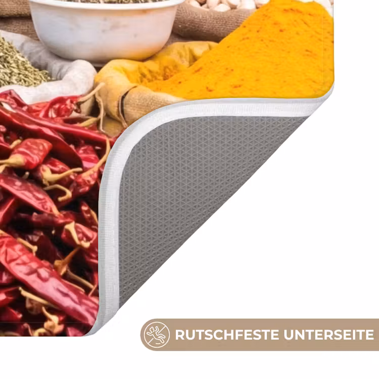 WC Vorleger - Kräuter – Markt – Rosa - Kruiden - Markt - Roze WCmat U-uitsnede middel