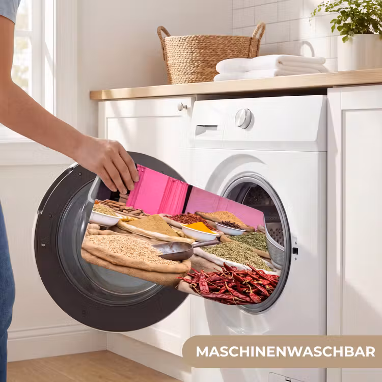 WC Vorleger - Kräuter – Markt – Rosa - Kruiden - Markt - Roze WCmat U-uitsnede middel
