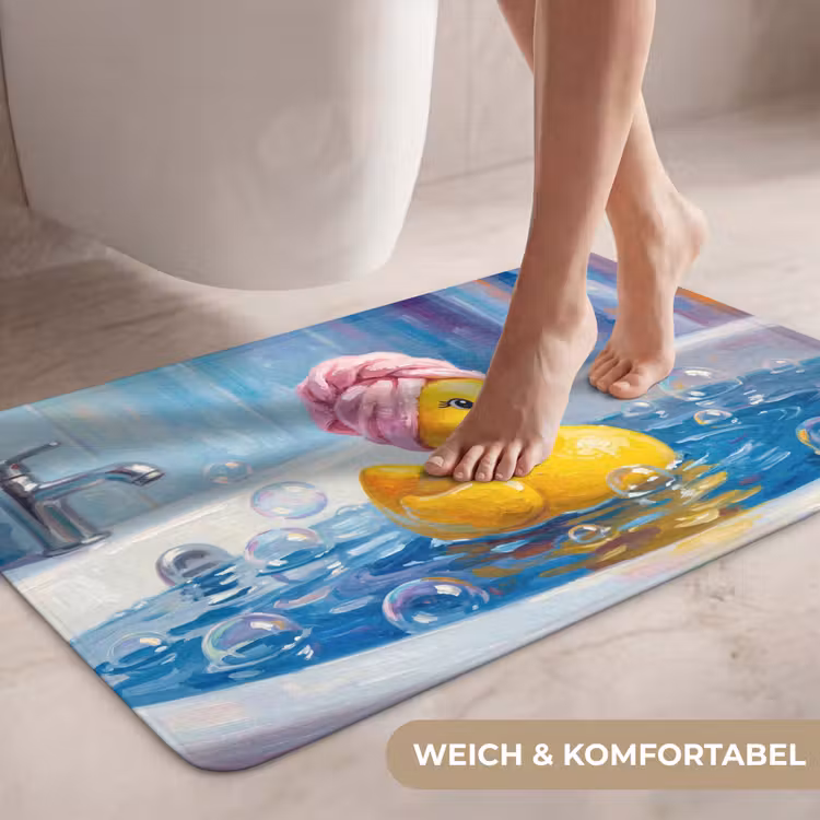 Creatief - Badeend - Kleurrijk WCmat middel -USP_ZachtDE