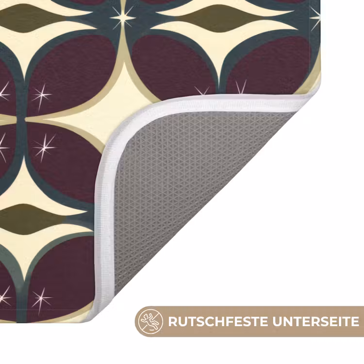 Cirkel - Retro - Kleurrijk WCmat middel 1009 -USP_AntislipDE
