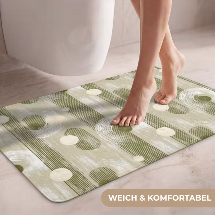 Artistiek - Modern - Groen WCmat middel 1009 -USP_ZachtDE
