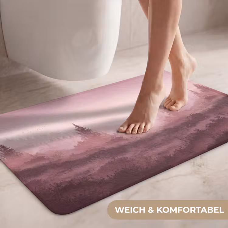 Landschap - Mistig - Roze WCmat middel -USP_ZachtDE