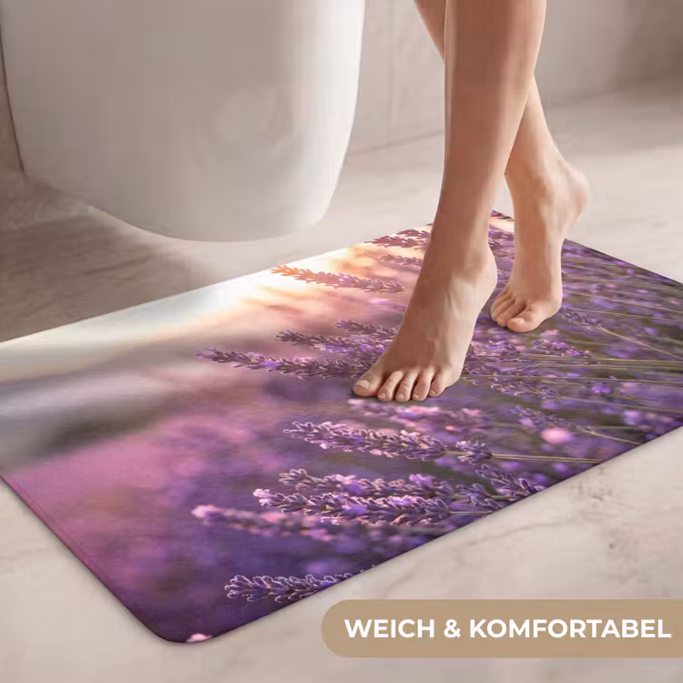 Lavendel - Paars - Zonlicht WCmat middel -USP_ZachtDE