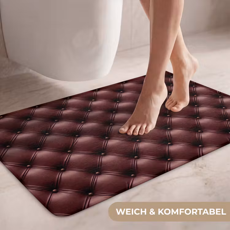 Leer - Patroon - Bordeaux WCmat middel 1009 -USP_ZachtDE
