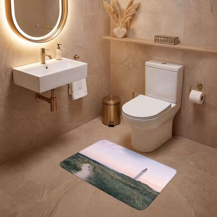 Vuurtoren - Duinlandschap - Zee WCmat middel -sfeer3