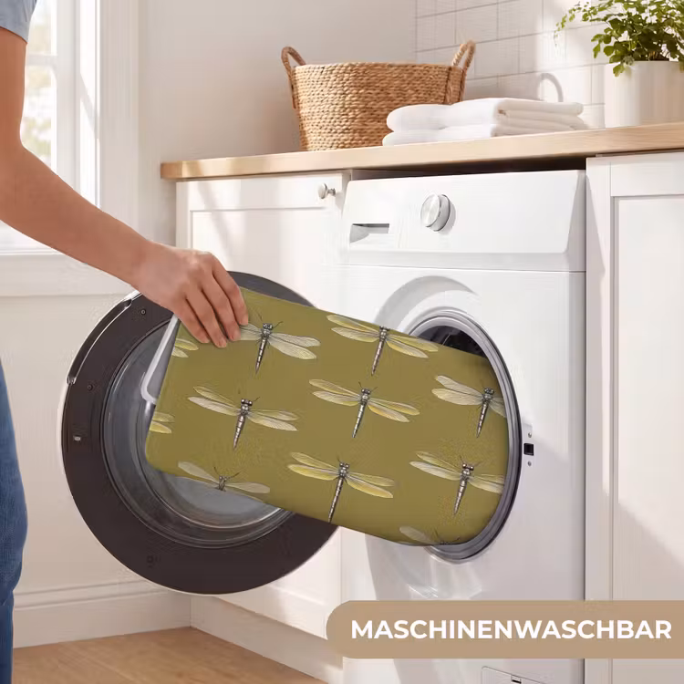 Libellen - Patroon - Groen WCmat middel 1009 -USP_WasbaarDE
