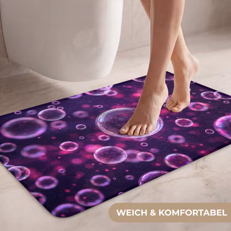 Paars - Bubbels - Schuim WCmat middel -USP_ZachtDE