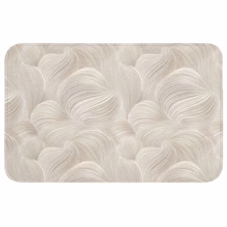 Lijnen - Waaier - Beige WCmat middel 1009 -3d