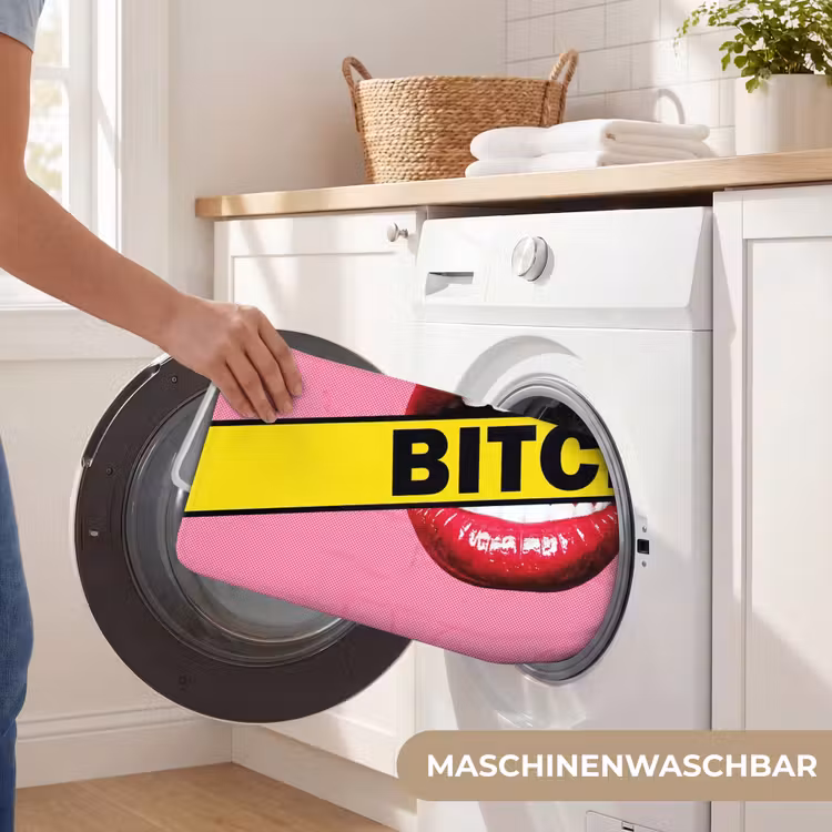 Lippen - Tekst - Kleurrijk WCmat middel -USP_WasbaarDE