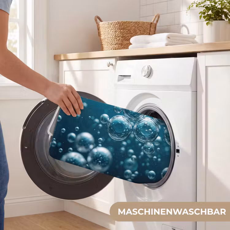 Luchtbellen - Dynamisch - Blauw WCmat middel -USP_WasbaarDE