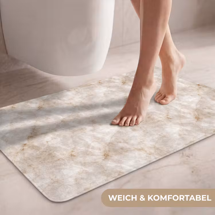 Marmer - Patroon - Klassiek WCmat middel 1009 -USP_ZachtDE