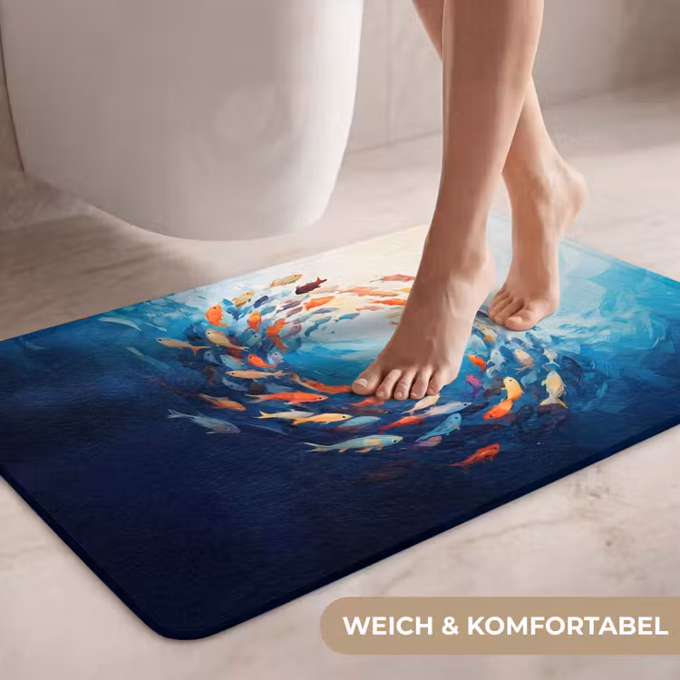 Zee - Vissen - Kleurrijk - Dynamisch WCmat middel -USP_ZachtDE