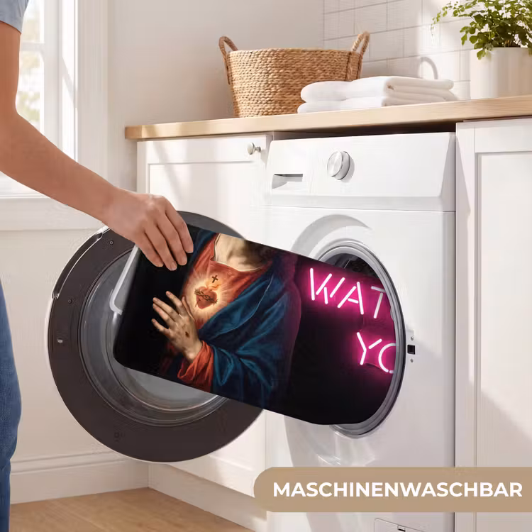 Man - Tekst - Neon WCmat middel -USP_WasbaarDE