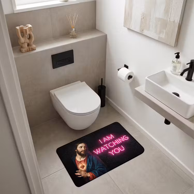 Man - Tekst - Neon WCmat middel -sfeer1