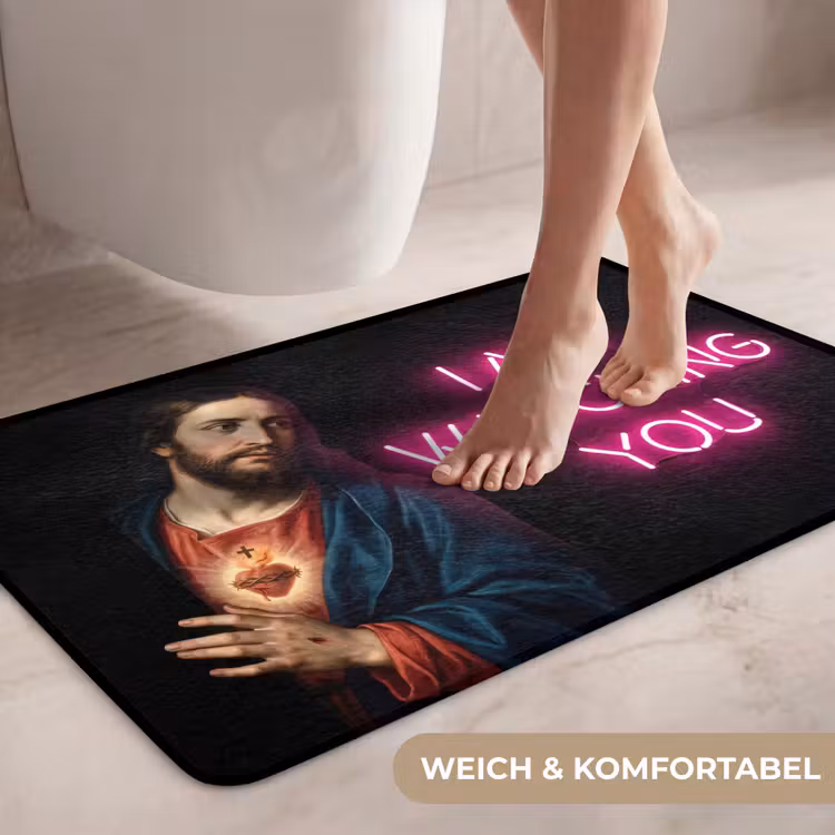 Man - Tekst - Neon WCmat middel -USP_ZachtDE