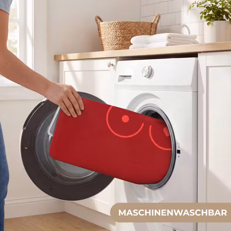 Minimalistisch - Lijnillustratie - Rood WCmat middel -USP_WasbaarDE