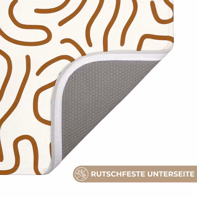 Minimalistisch - Patroon - Terracotta WCmat middel 1009 -USP_AntislipDE