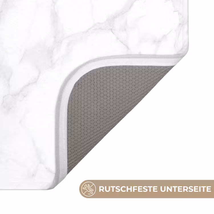 Minimalistisch - Wit - Grijze aders WCmat middel 1009 -USP_AntislipDE