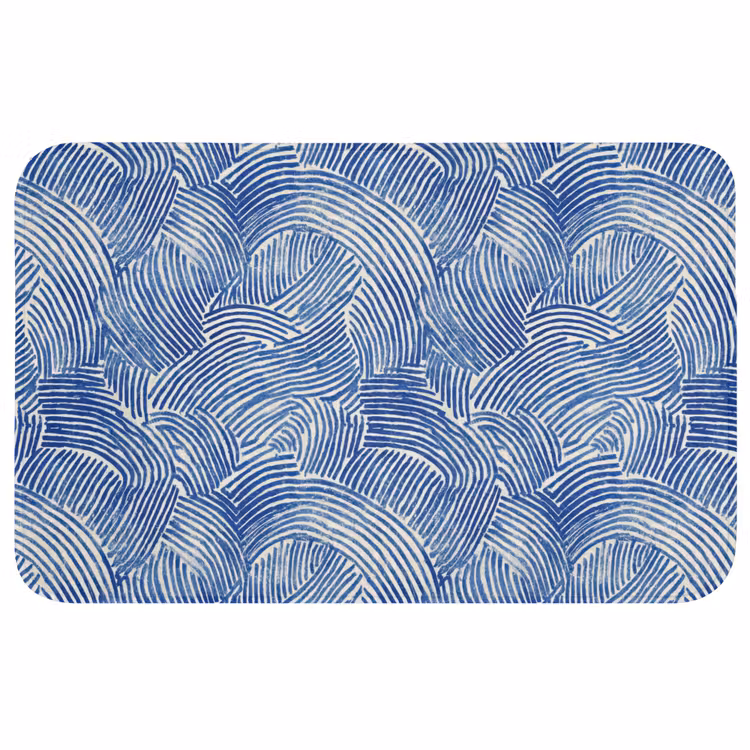 Modern - Abstract - Blauw WCmat middel 1009 -3d