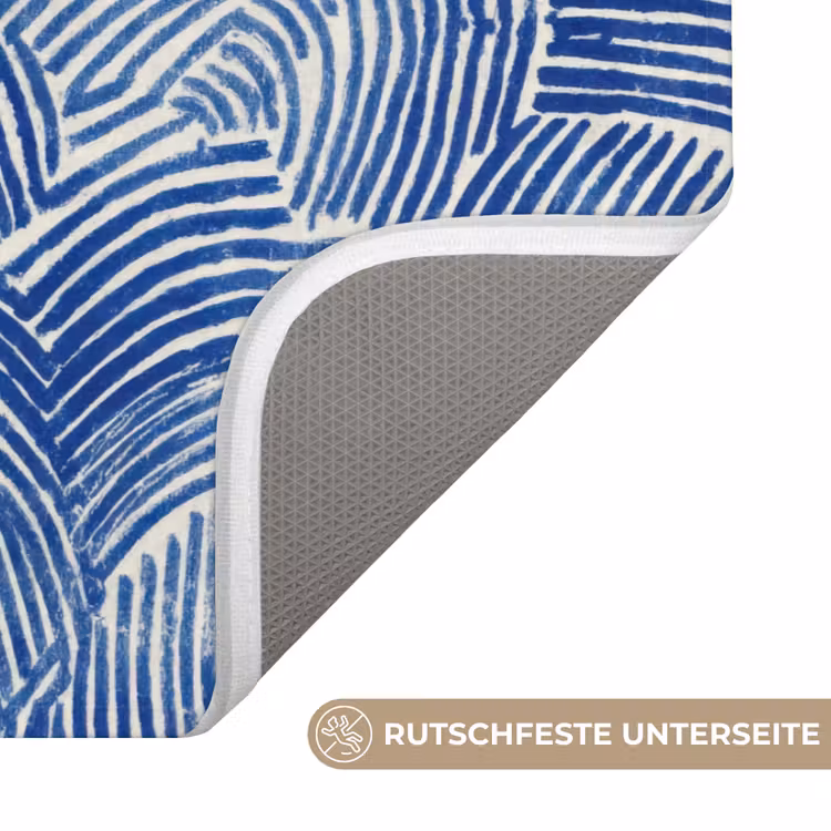 Modern - Abstract - Blauw WCmat middel 1009 -USP_AntislipDE