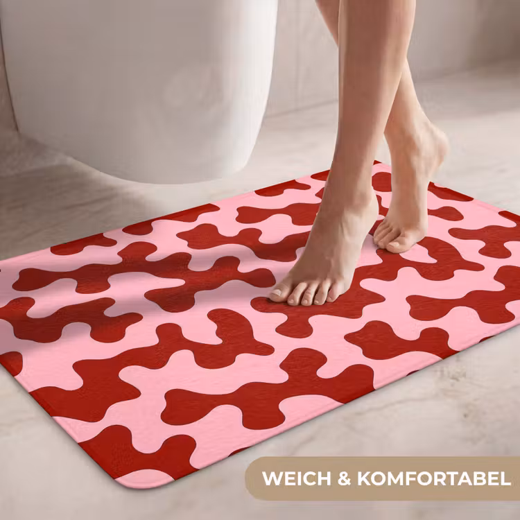 Modern - Abstract - Rood WCmat middel 1009 -USP_ZachtDE
