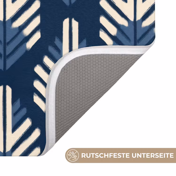 Modern - Patroon - Blauw WCmat middel 1009 -USP_AntislipDE