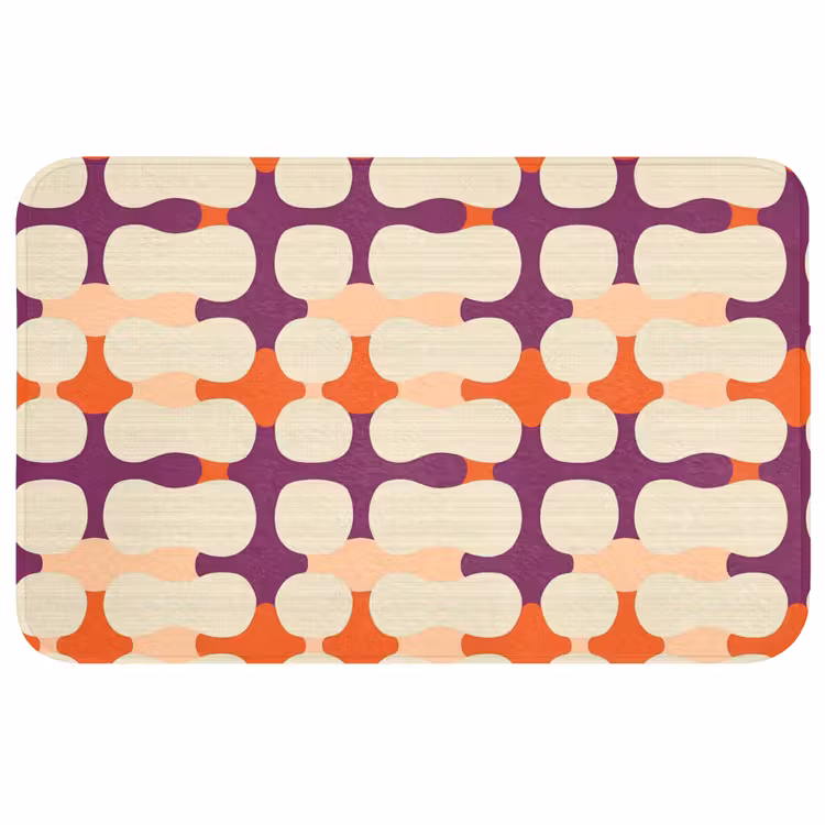 Modern - Patroon - Kleurrijk WCmat middel 1009 -3d