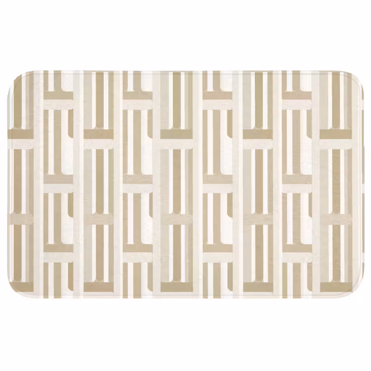 Modern - Geometrisch - Beige WCmat middel 1009 -3d