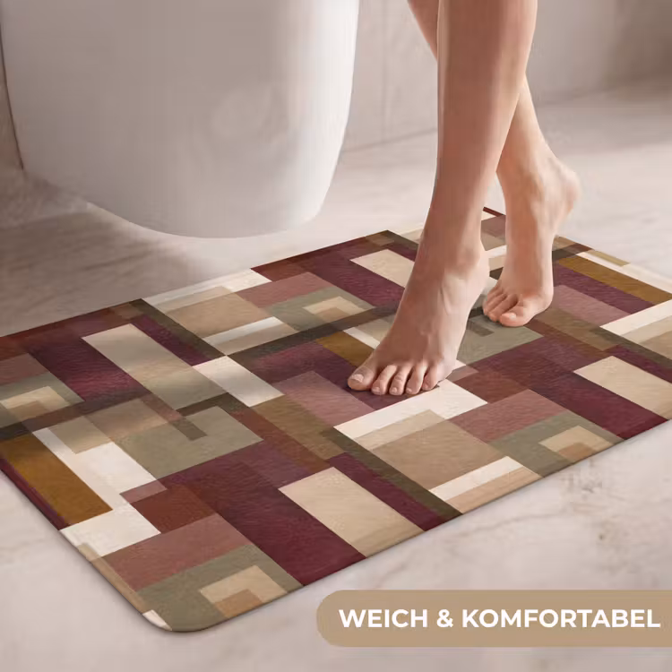 Modern - Geometrie - Kleurrijk WCmat middel 1009 -USP_ZachtDE