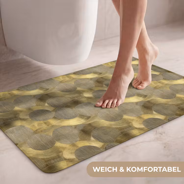 Modern - Geometrisch - Goud WCmat middel 1009 -USP_ZachtDE