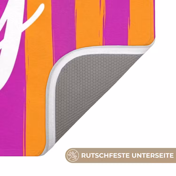 Modern - Hello - Oranje WCmat middel -USP_AntislipDE