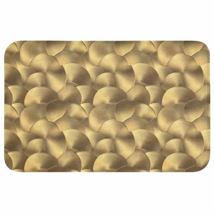 Modern - Cirkel - Goud WCmat middel 1009 -3d