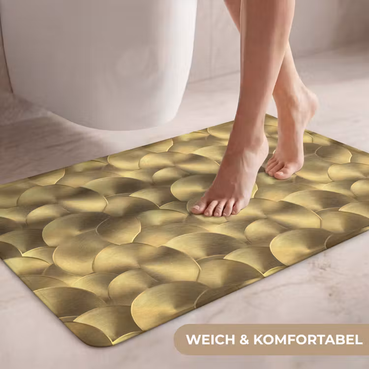 Modern - Cirkel - Goud WCmat middel 1009 -USP_ZachtDE