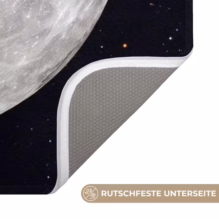 WC Vorleger - Mond – Sterne – Weltraum - Maan - Sterren - Ruimte WCmat U-uitsnede middel