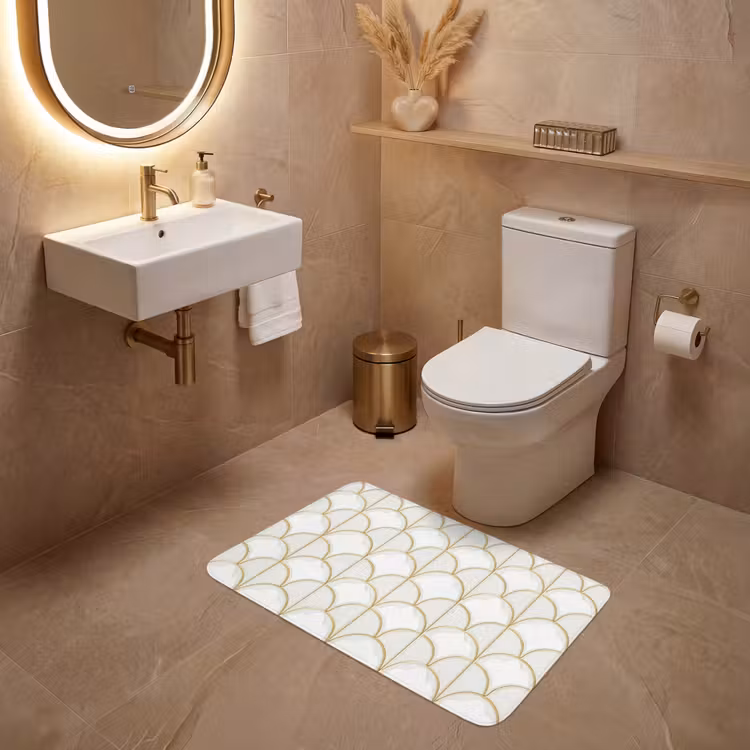 Mozaïek - Bogen - Goud WCmat middel 1009 -sfeer3