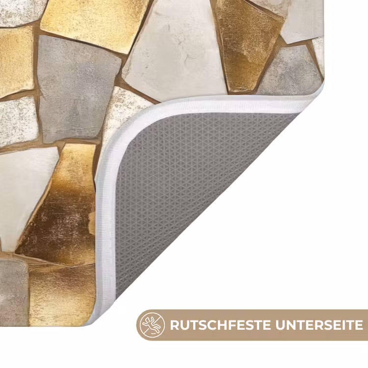 Mozaïek - Marmer - Goud WCmat middel 1009 -USP_AntislipDE