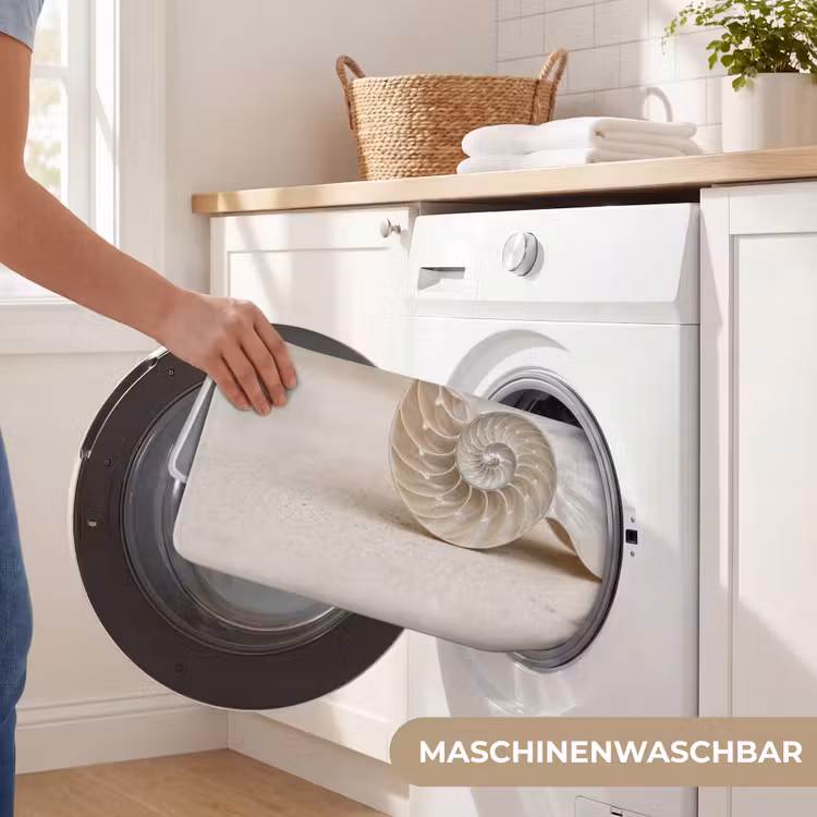 Schelp - Spiraal - Beige WCmat middel -USP_WasbaarDE
