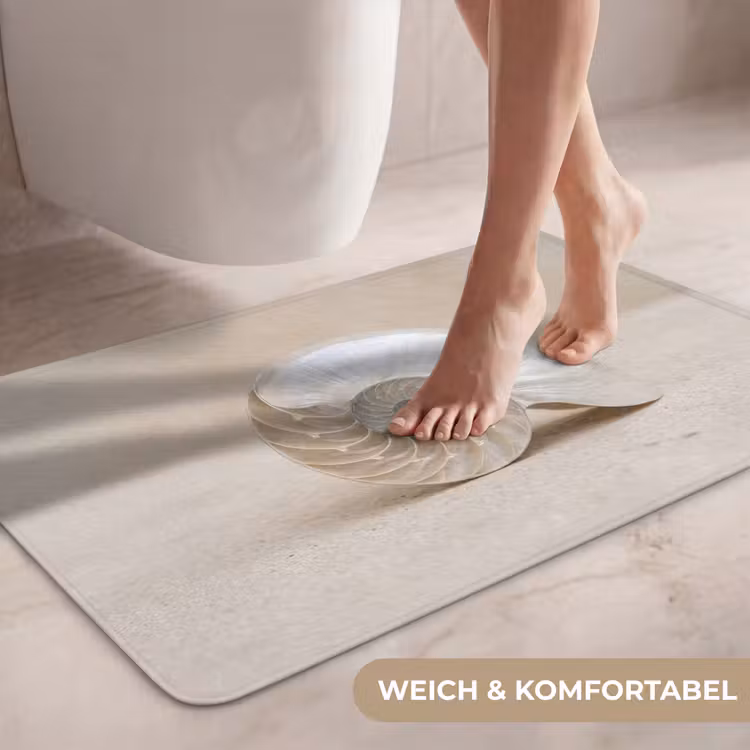 Schelp - Spiraal - Beige WCmat middel -USP_ZachtDE