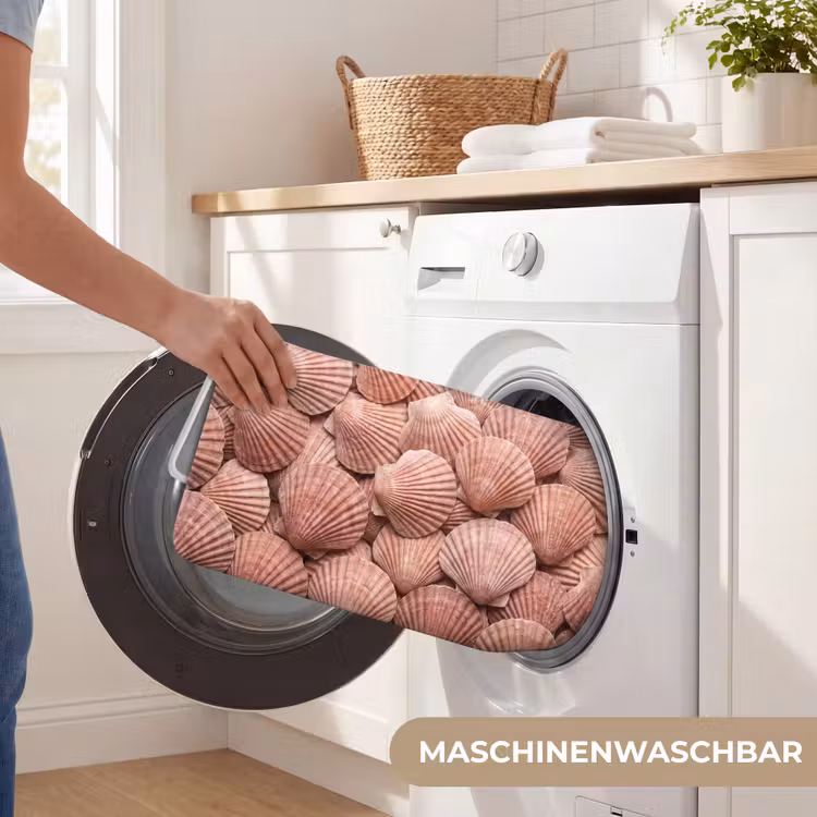 Schelpen - Patroon - Roze WCmat middel -USP_WasbaarDE