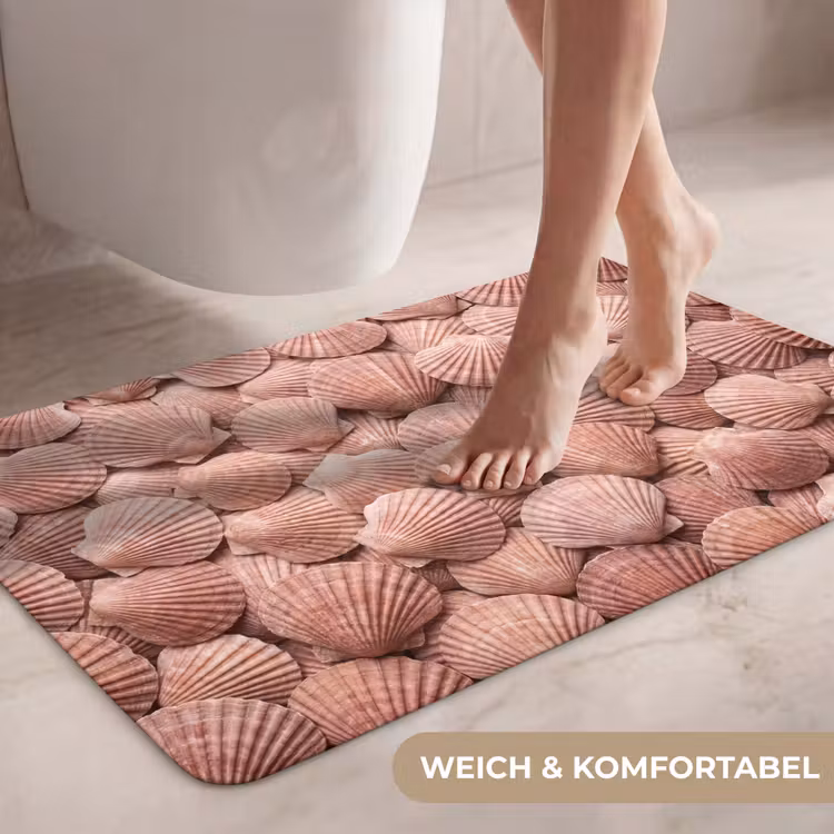 Schelpen - Patroon - Roze WCmat middel -USP_ZachtDE