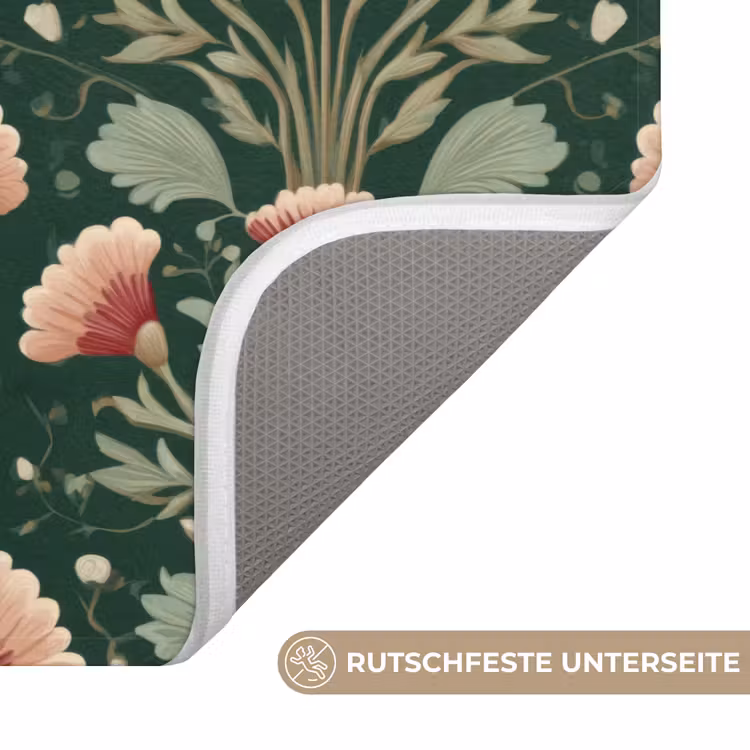 Patroon - Botanisch - Kleurrijk WCmat middel 1009 -USP_AntislipDE