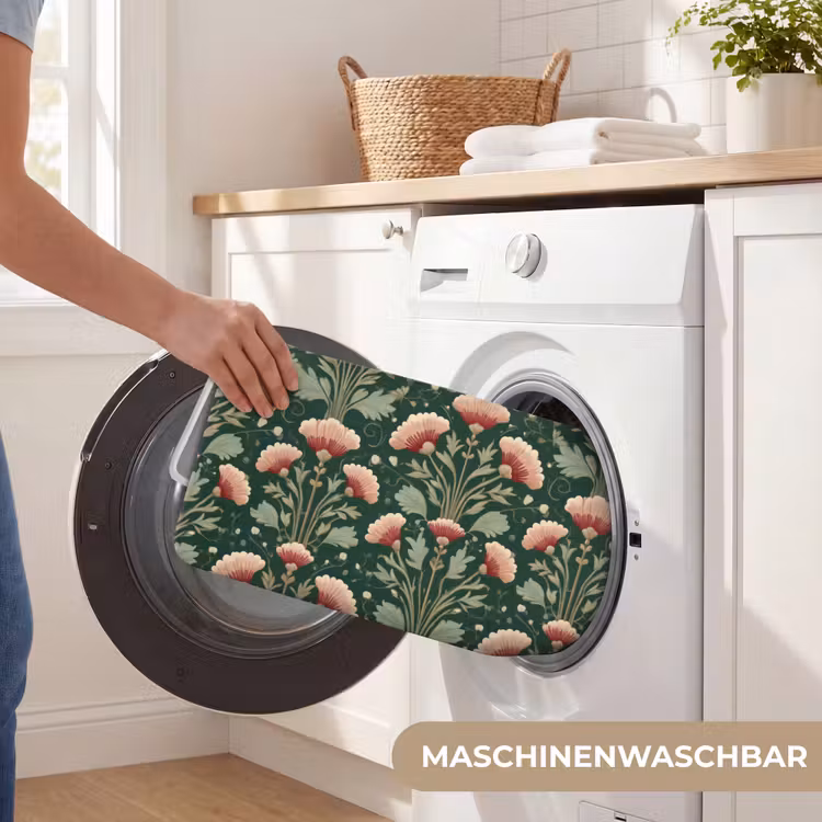 Patroon - Botanisch - Kleurrijk WCmat middel 1009 -USP_WasbaarDE