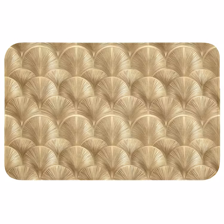 Patroon - Waaier - Goud WCmat middel 1009 -3d