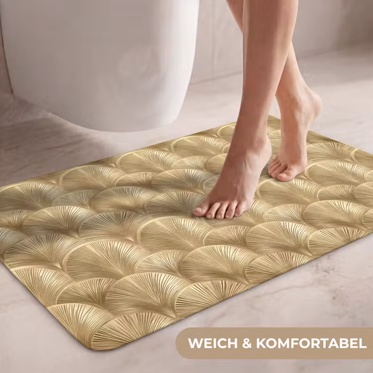 Patroon - Waaier - Goud WCmat middel 1009 -USP_ZachtDE
