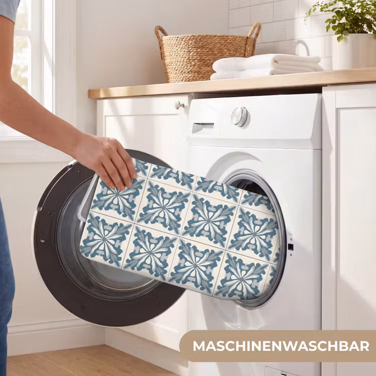 Dessin - Tegel - Blauw WCmat middel 1009 -USP_WasbaarDE
